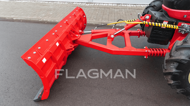 Отвал Flagman | Флагман 5090 SG к трактору Solis 50 с демпферными пруж. и гидроповоротом (2,2 м)