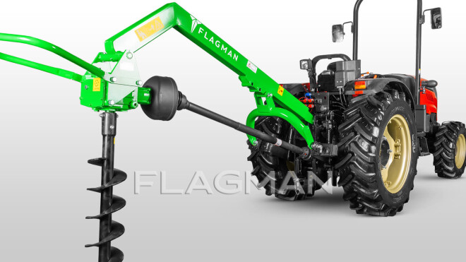 Земляной бур Flagman | Флагман M2 20/60 + (кардан 120см/6х6/усиленный/со шпонкой)