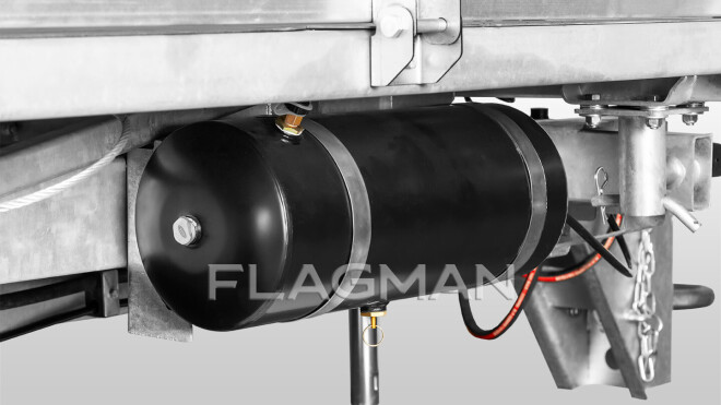 Прицеп Flagman | Флагман C/ПТТ — 3,5 с ПСМ к трактору (самосвальный на три стороны)