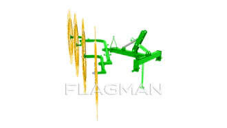 Грабли-сеноворошилки Flagman | Флагман RR-04