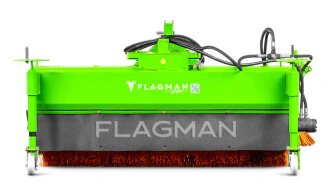 Щётка подметальная с бункером Flagman | Флагман PRO (1,85) с боковой щёткой
