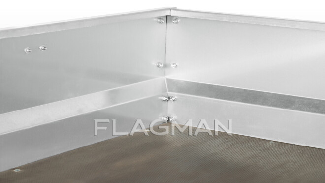Прицеп Flagman | Флагман C/ПТТ — 1,0 с ПСМ к мини-трактору (самосвальный)